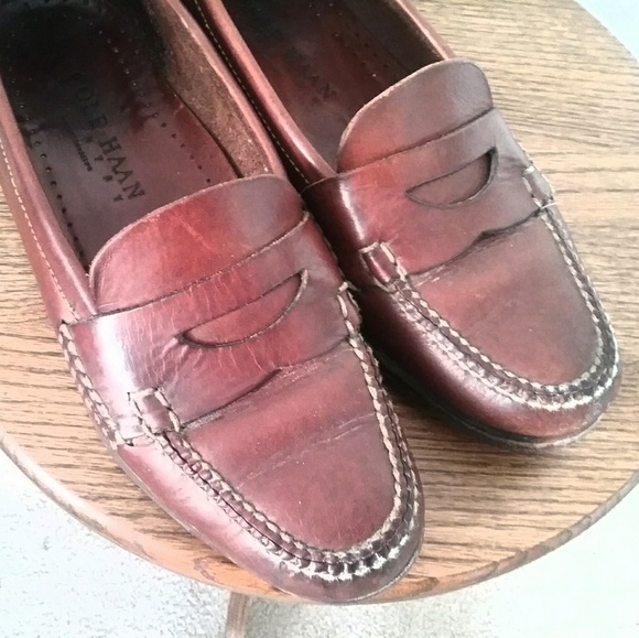 Cole Haan Brown Leather Penny Loafers main image 7
